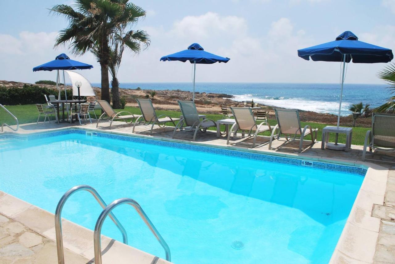 Sea Front Villa, Heated Private Pool, Amazing Location Paphos 323 Kissonerga Eksteriør bilde