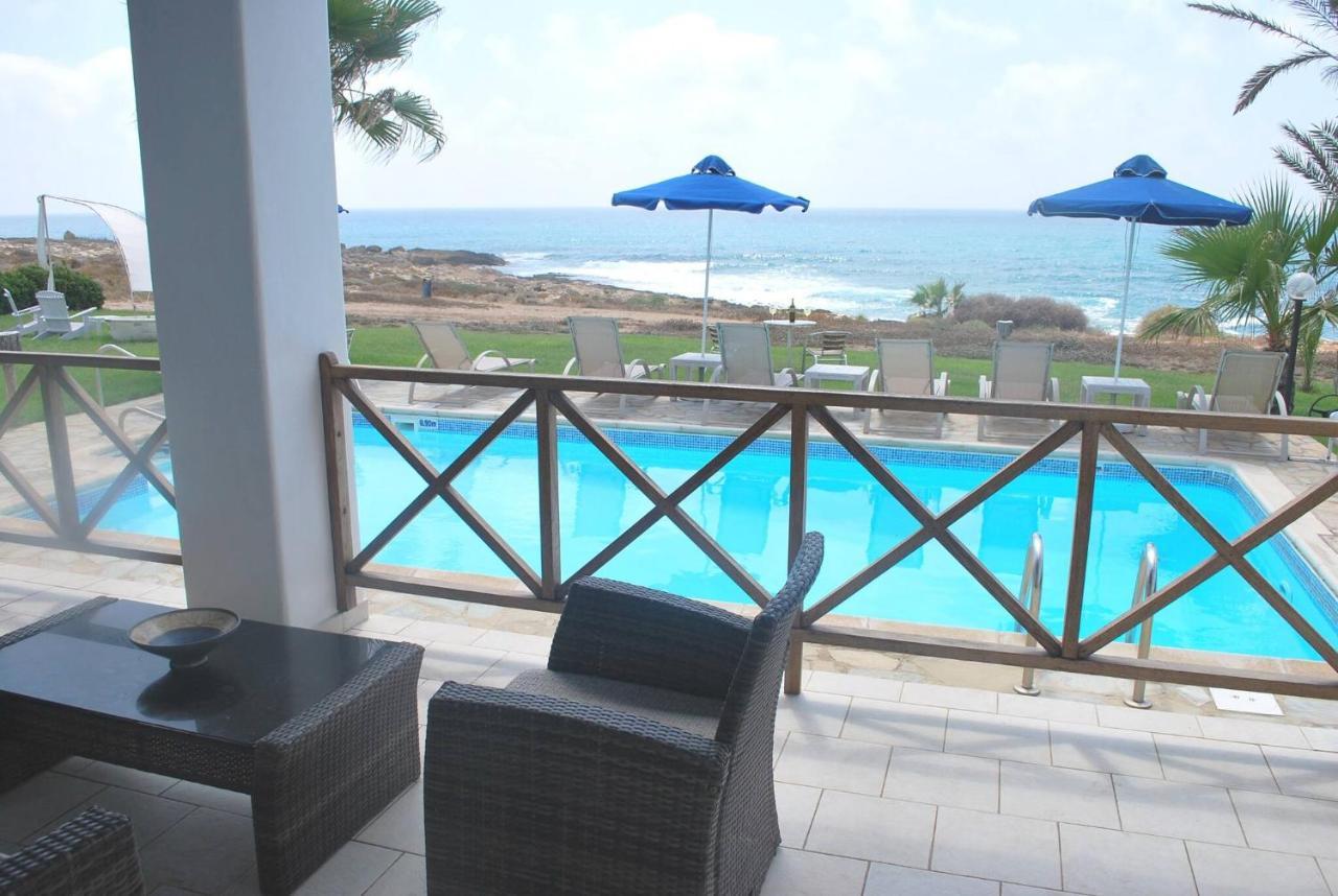 Sea Front Villa, Heated Private Pool, Amazing Location Paphos 323 Kissonerga Eksteriør bilde
