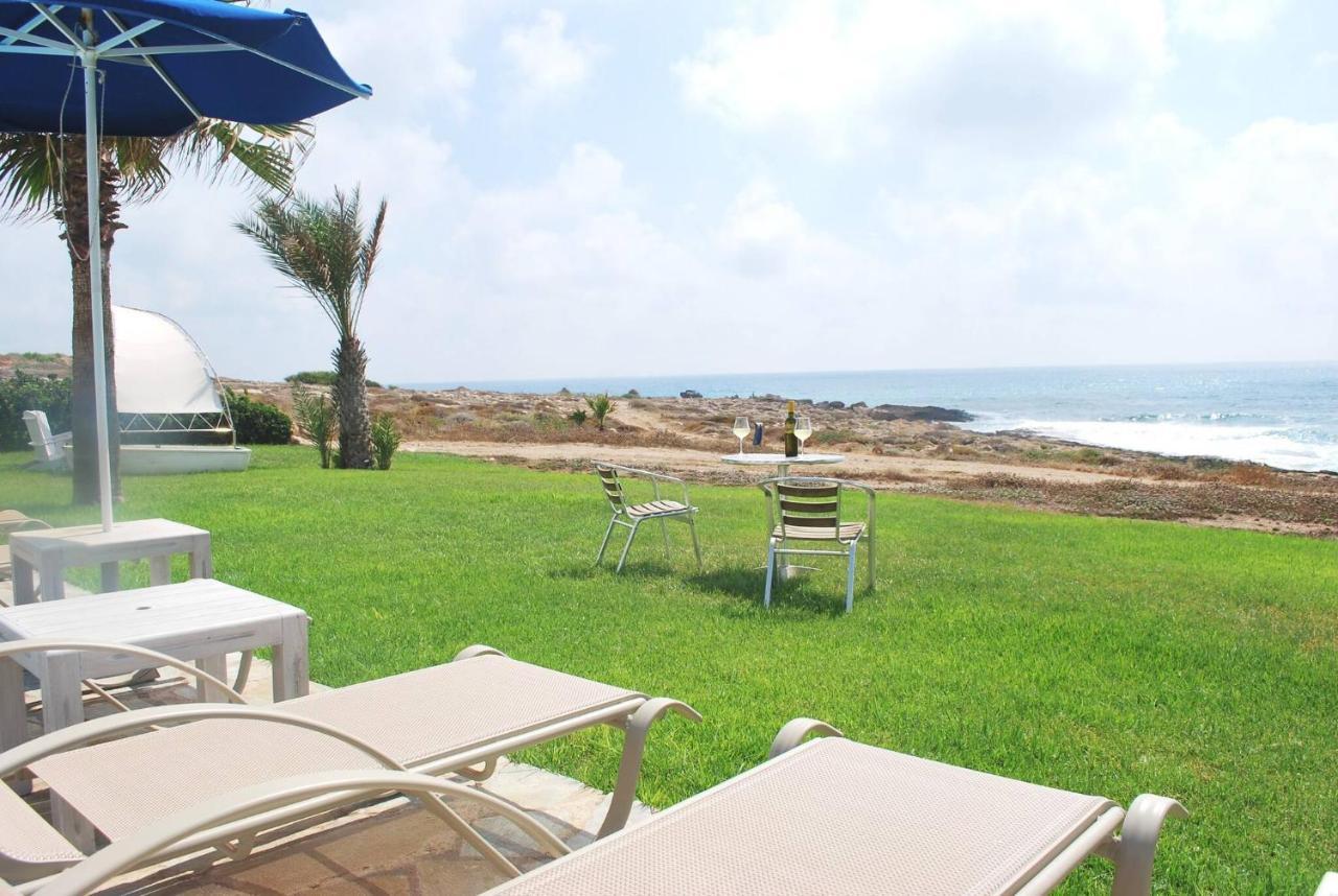 Sea Front Villa, Heated Private Pool, Amazing Location Paphos 323 Kissonerga Eksteriør bilde