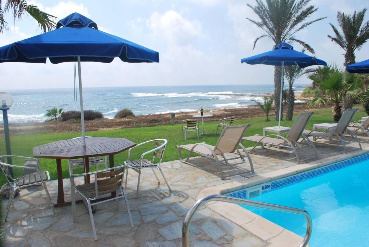 Sea Front Villa, Heated Private Pool, Amazing Location Paphos 323 Kissonerga Eksteriør bilde