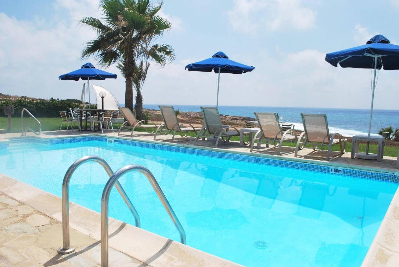 Sea Front Villa, Heated Private Pool, Amazing Location Paphos 323 Kissonerga Eksteriør bilde