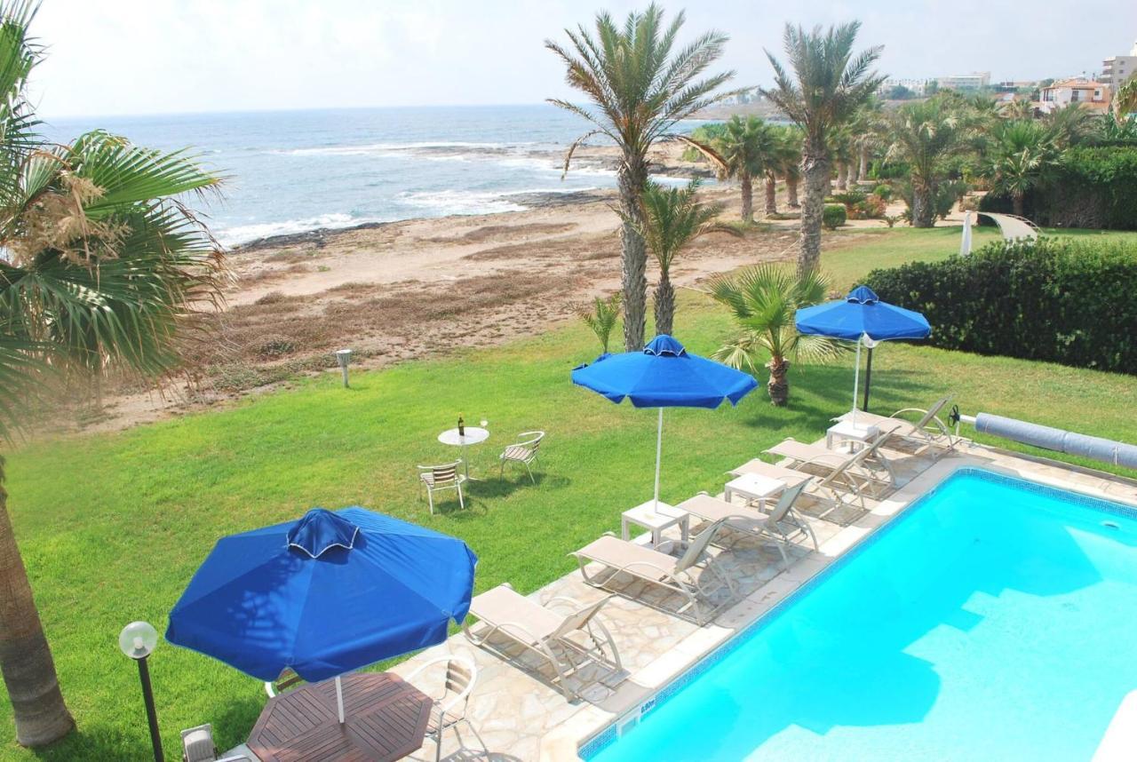 Sea Front Villa, Heated Private Pool, Amazing Location Paphos 323 Kissonerga Eksteriør bilde