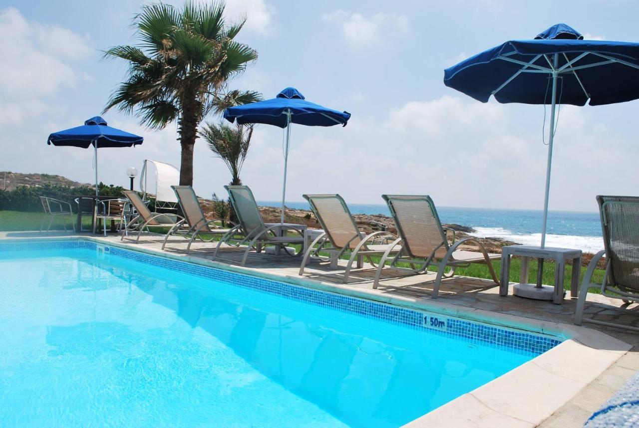 Sea Front Villa, Heated Private Pool, Amazing Location Paphos 323 Kissonerga Eksteriør bilde