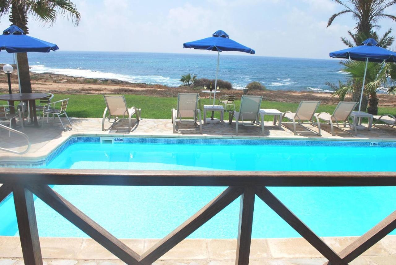 Sea Front Villa, Heated Private Pool, Amazing Location Paphos 323 Kissonerga Eksteriør bilde