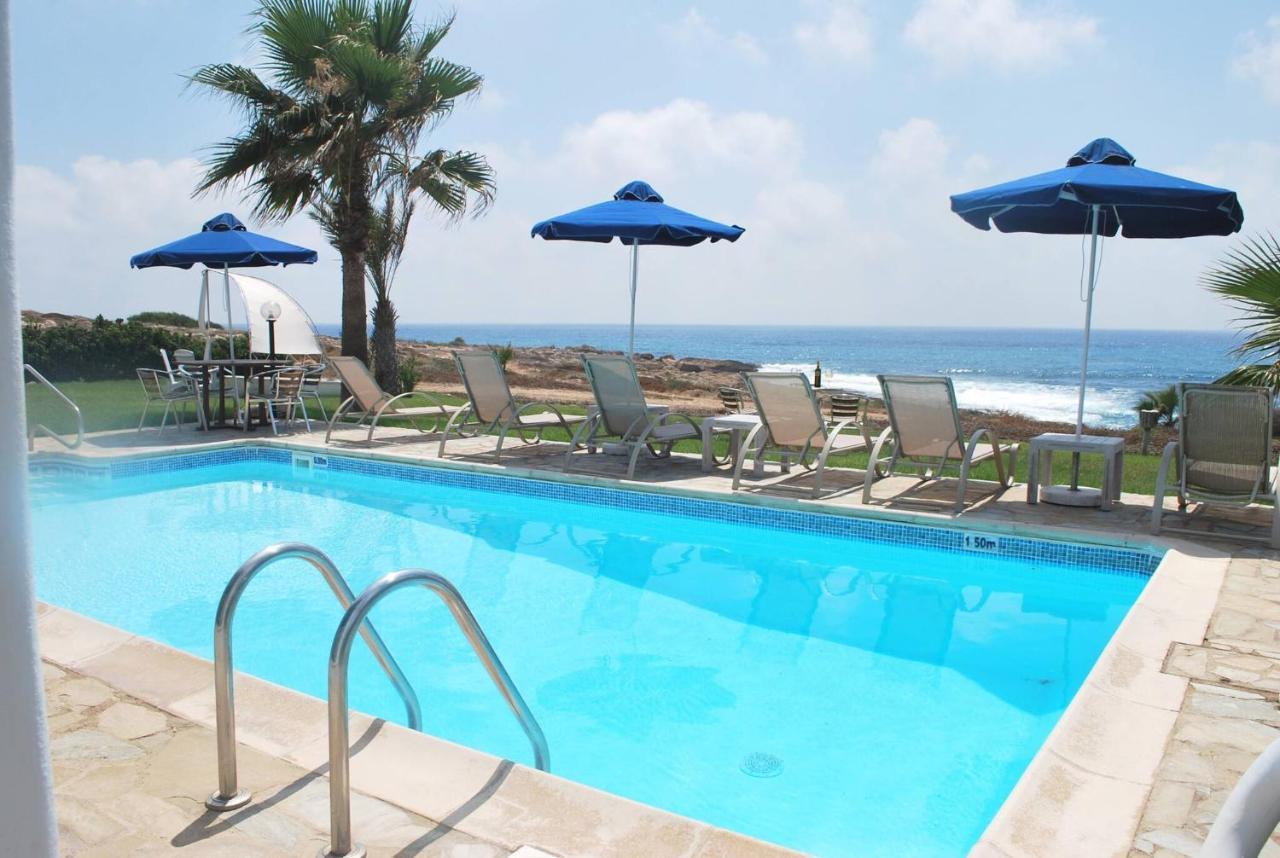 Sea Front Villa, Heated Private Pool, Amazing Location Paphos 323 Kissonerga Eksteriør bilde