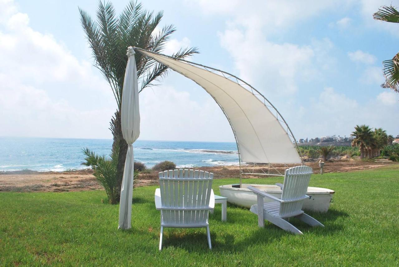 Sea Front Villa, Heated Private Pool, Amazing Location Paphos 323 Kissonerga Eksteriør bilde
