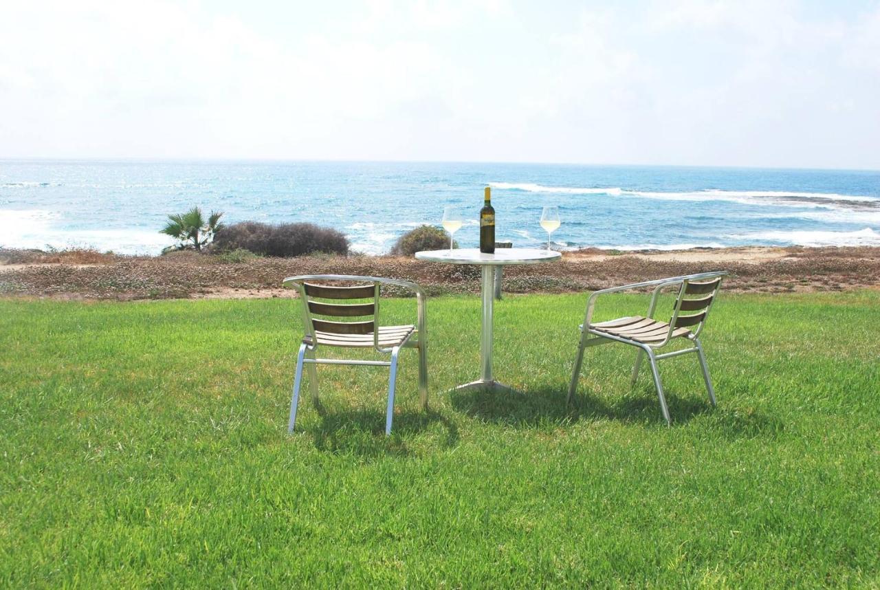 Sea Front Villa, Heated Private Pool, Amazing Location Paphos 323 Kissonerga Eksteriør bilde